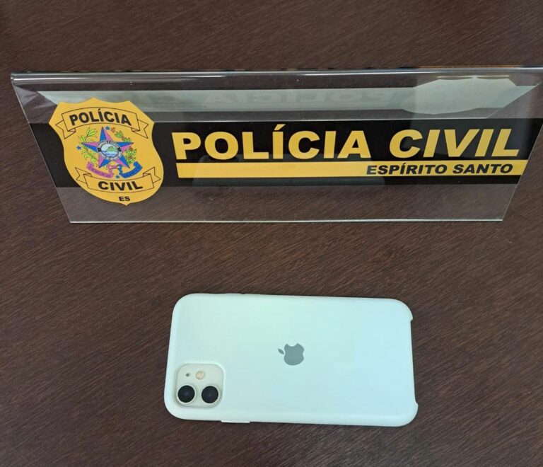 Distrito de Polícia de Vitória recupera celular roubado