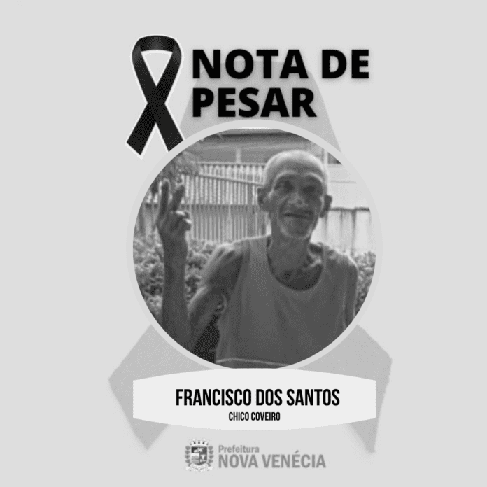 Nota de pesar: Francisco dos Santos