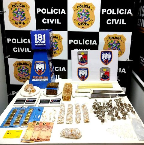 Policiais civis e militares prendem suspeito de gerenciar tráfico de drogas em Pinheiros
