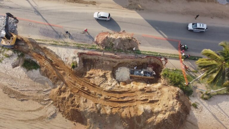 Revitalização da orla de Piúma: obra em andamento beneficiará mais de 20 mil pessoas