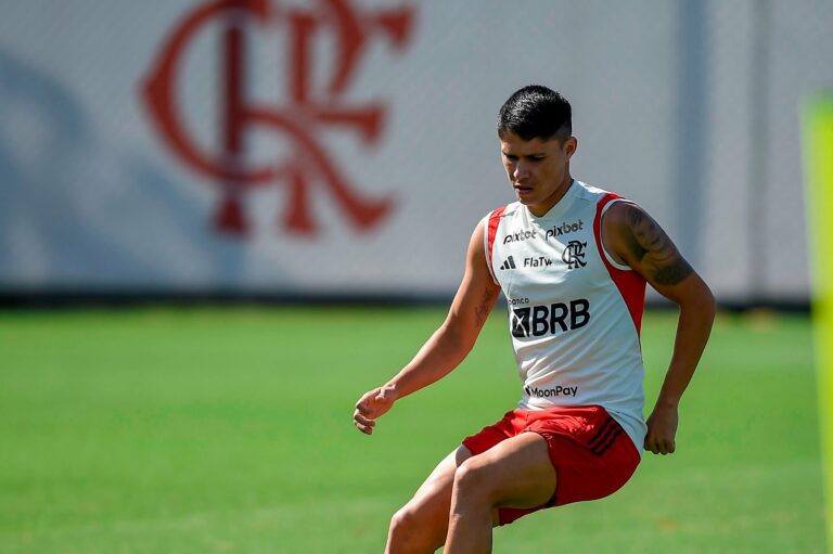 Reforço do Flamengo, Luiz Araújo realiza primeiro treino no Ninho do Urubu