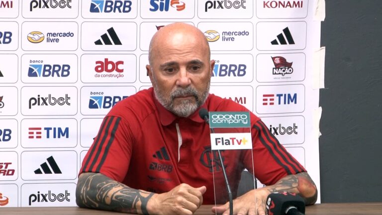 Vindo de goleada, Sampaoli valoriza reação do Flamengo contra o Santos