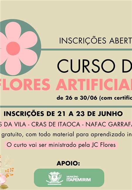 CURSO DE FLORES ARTIFICIAIS