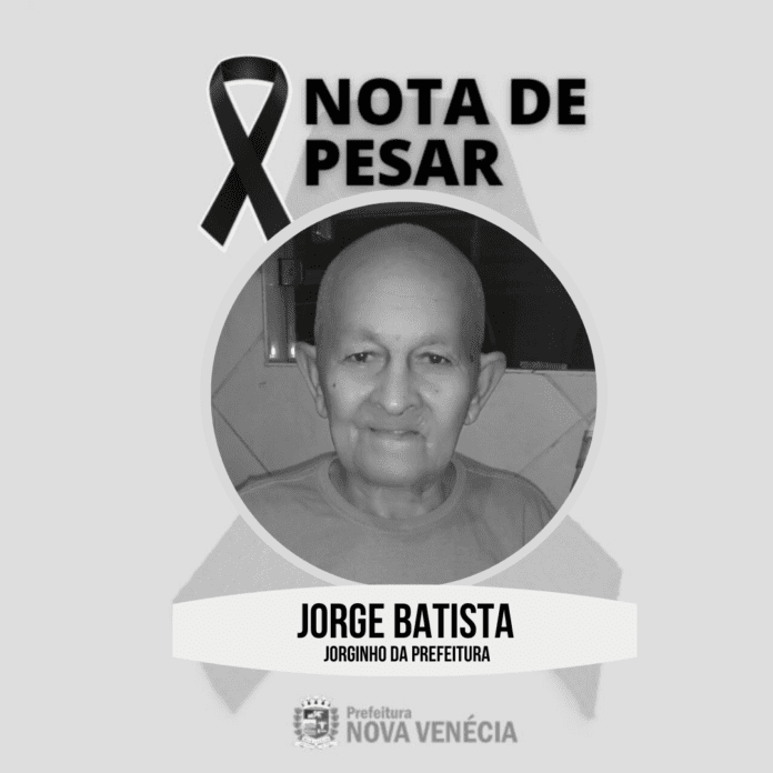 Nota de pesar: Jorge Batista