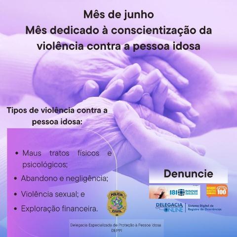 PCES alerta sobre importância da denúncia de violência contra pessoas idosas – Polícia Civil ES