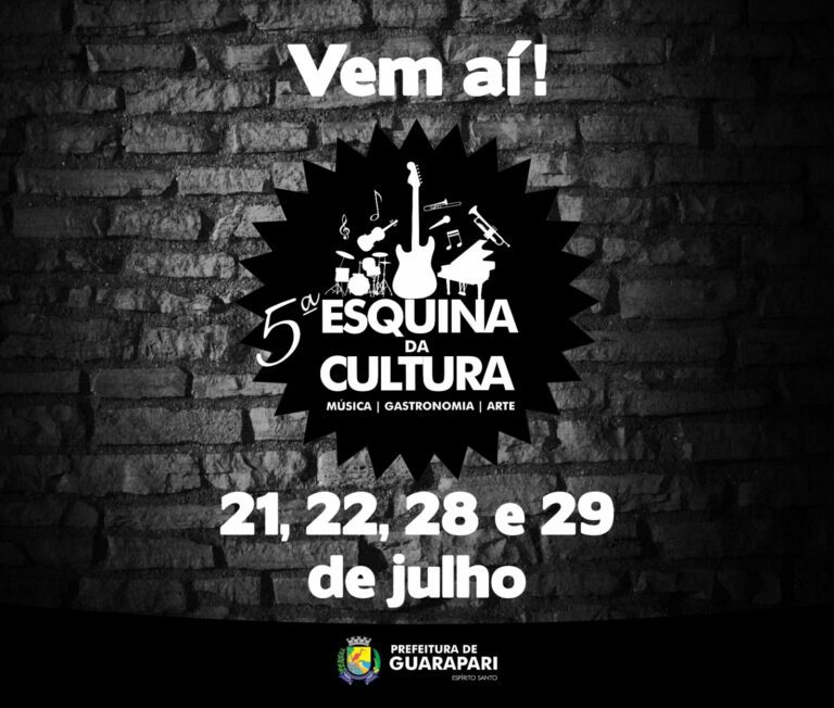 Guarapari: prefeitura  divulga programação da 5ª Edição do Esquina da Cultura