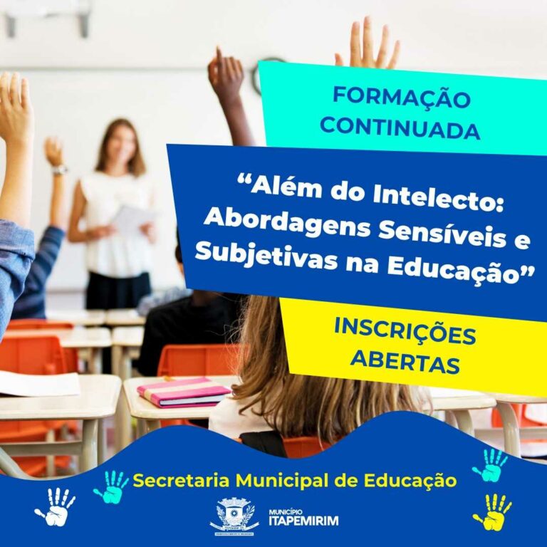 Itapemirim abre inscrições para curso de formação continuada de professores