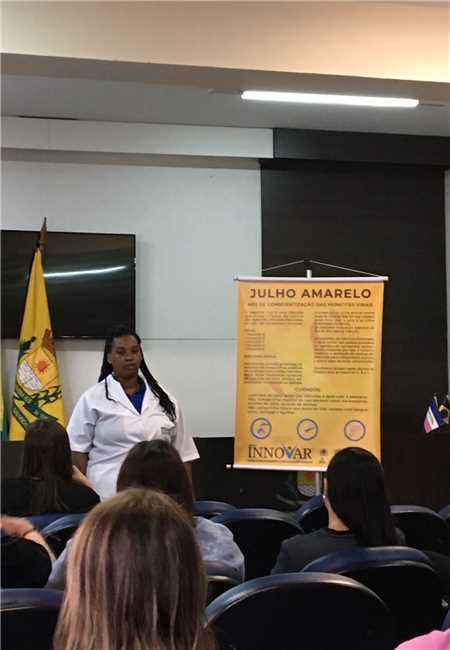 JULHO AMARELO: INOVAR REALIZA PALESTRA SOBRE HEPATITES EM ITAPEMIRIM.