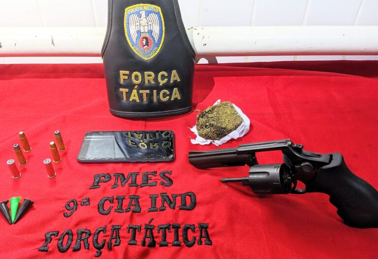 Itapemirim: PM prende homem por porte ilegal de arma de fogo no bairro Namitala Ayub