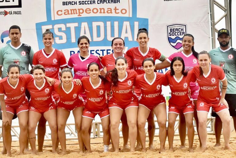 Time feminino de Anchieta disputa final neste sábado (12) no Campeonato Estadual de Beach Soccer