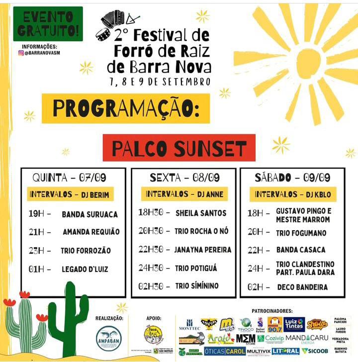 FESTIVAL DE FORRÓ DE RAIZ DE BARRA NOVA NORTE PROMETE ENCANTAR COM MÚSICA E PAISAGENS DESLUMBRANTES