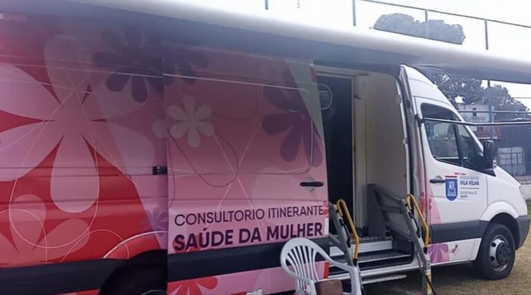 
                    Carro Rosa chega à Vila Garrido com serviços de saúde para a população                
