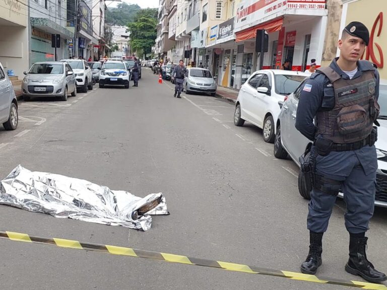 Iconha: assalto à joalheria termina com homem morto no meio da rua
