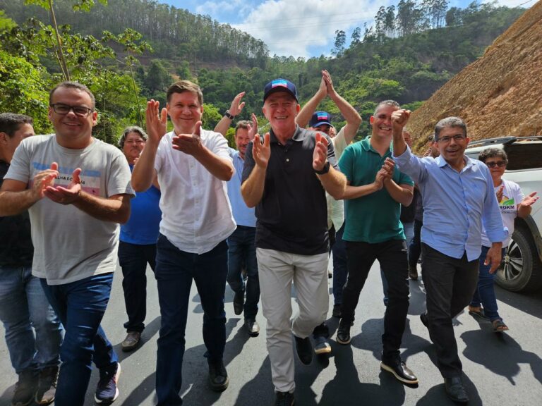 Governador visita obras de rodovia e entrega obras em Baixo Guandu