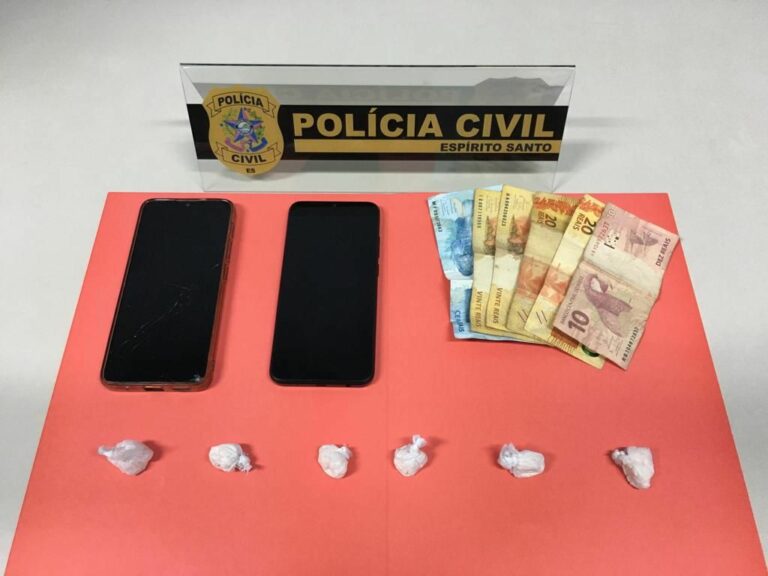 Polícia Civil de Guaçuí prende foragido da Justiça e apreende drogas