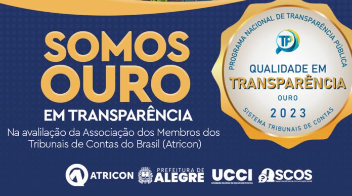 SOMOS OURO EM TRANSPARÊNCIA