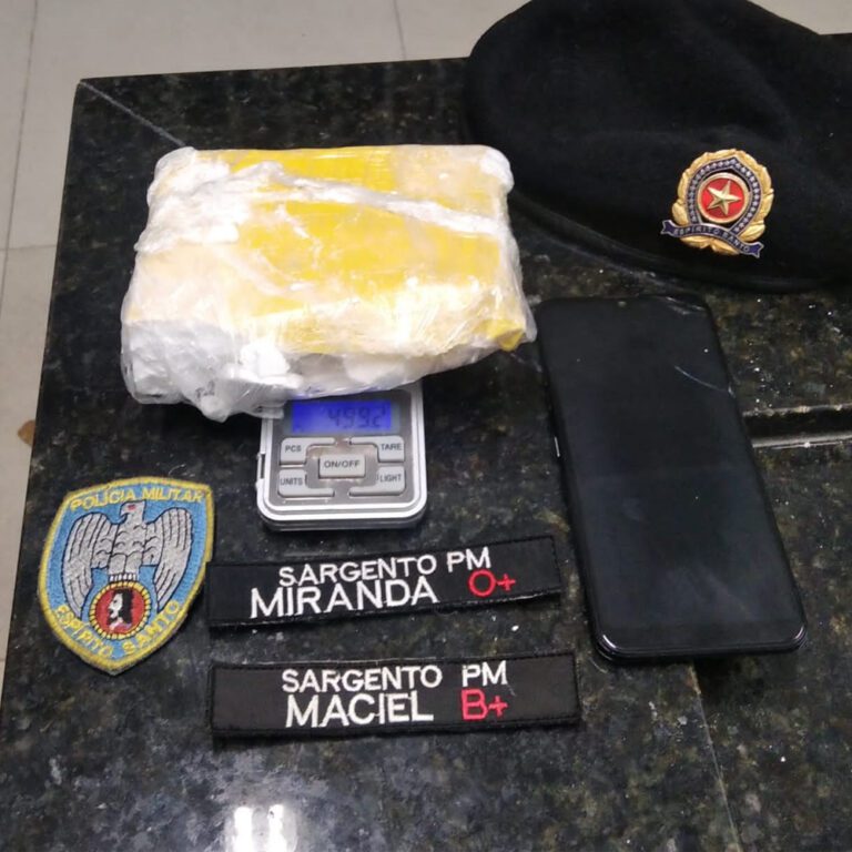 Rio Novo do Sul: PM encontra meio quilo de cocaína com garoto de 14 anos às margens da BR 101