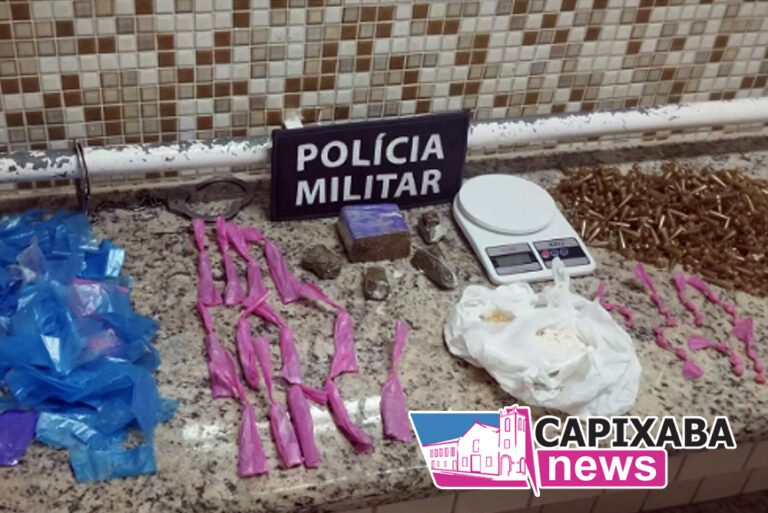 Piúma: Polícia apreende drogas em casa abandonada no bairro Piuminas