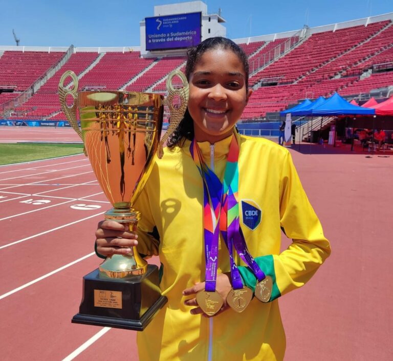 Atleta paralímpica de Linhares conquista 3 medalhas de ouro no Sul-Americano do Chile   		