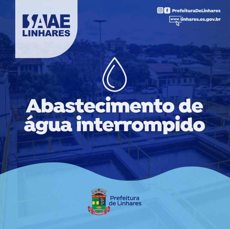 Chuvas: falta de energia elétrica afeta funcionamento de estações do Saae e impacta abastecimento de água em Linhares   		