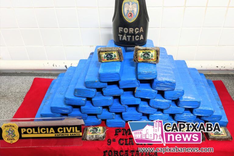 Itapemirim: mais de 35 quilos de drogas são apreendidas em Campo Acima