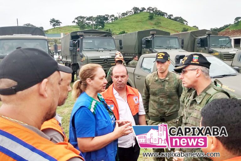 Tropas do Exército e Marinha são deslocadas para áreas afetadas por chuvas