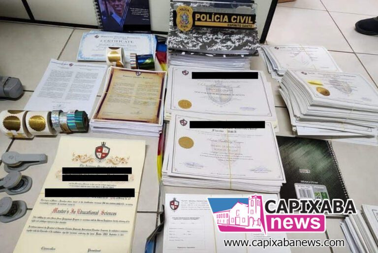 Vila Velha: Polícia fecha empresa que oferecia diplomas falsos por até R$ 50 mil