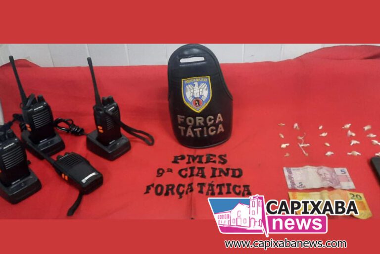 Operação da Força Tática resulta na prisão de traficante em Rio Novo do Sul