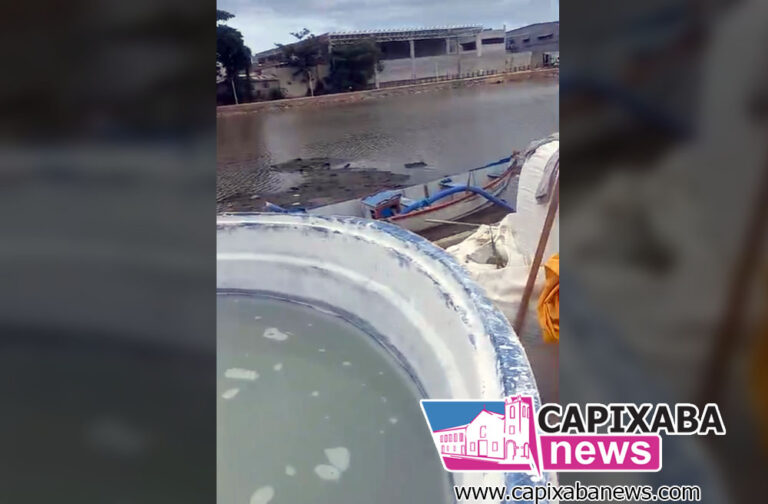Vídeo: Toneladas de calcário são flagradas para despejo na Lagoa do Meio em Marataízes; MP-ES apura denúncia