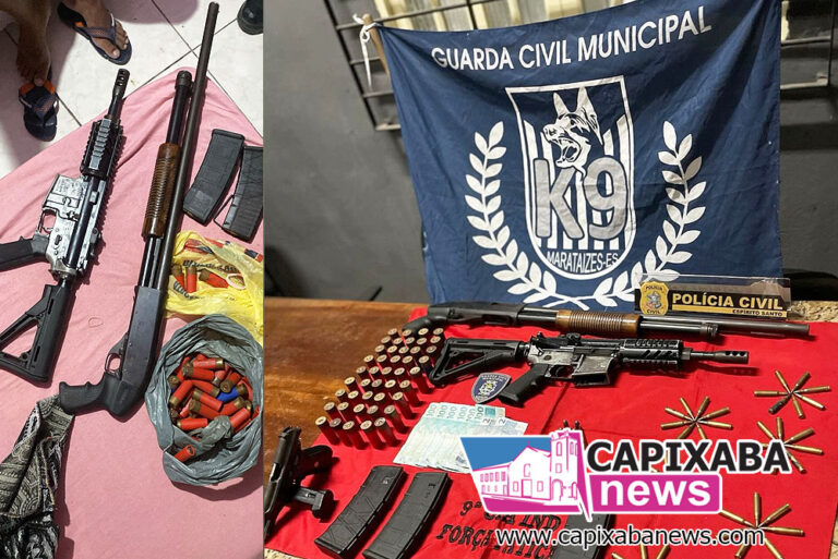 Vídeo: Operação integrada em Marataízes apreende arsenal de guerra e prende líder do tráfico ligado ao Comando Vermelho